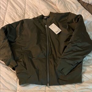 New with tags Athleta Olive Bomber Jacket size large
